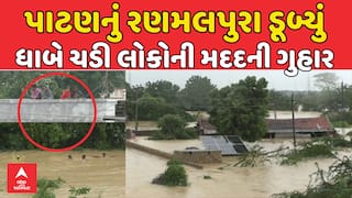 Patan Flood : પાટણનું રણમલપુરા ડૂબ્યું , ધાબે ચડી લોકોની મદદની ગુહાર
