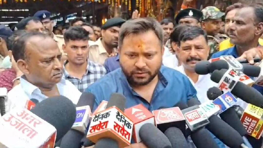 'पहली बार पूरे परिवार के साथ आए...', पिंडदान के बाद बोले तेजस्वी यादव- पिताजी की इच्छा थी Tejashwi Yadav After performing Pind Daan in Gayaji with family said it was his father wish ann 'पहली बार पूरे परिवार के साथ आए...', पिंडदान के बाद बोले तेजस्वी यादव- पिताजी की इच्छा थी