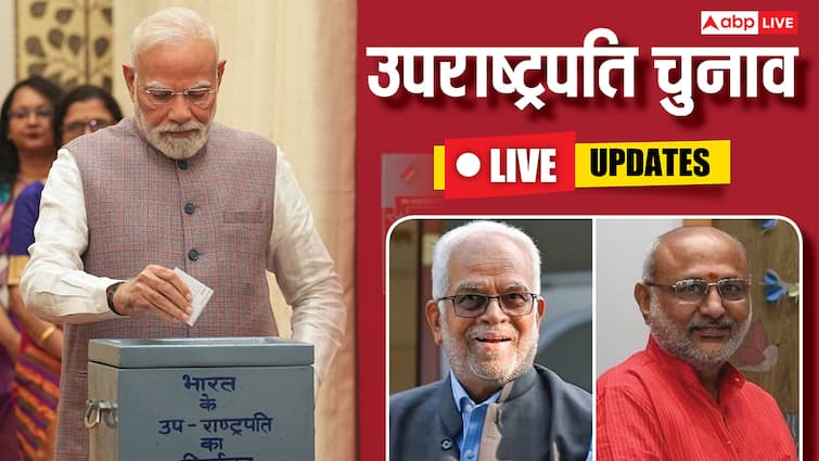 Vice President Election 2025 LIVE: उपराष्ट्रपति चुनाव के लिए राजनाथ सिंह और नितिन गडकरी ने डाला वोट, राधाकृष्णन और सुदर्शन रेड्डी के बीच मुकाबला