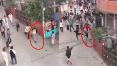 VIDEO : नेपाळच्या अर्थमंत्र्यांच्या छातीवर लाथ घातली; बेदम मारहाण; झुंड आलेली पाहून पळ काढण्याची वेळ