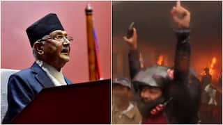 Nepal: Protesters Torch KP Sharma Oli’s Bhaktapur Residence, Dance As Flames Engulf Property — VIDEO