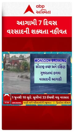 Gujarat Rain Forecast: આગામી 7 દિવસ ગુજરાતમાં હળવાથી મધ્યમ વરસાદની આગાહી