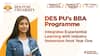 DES PU’s BBA Programme Integrates Experiential Learning With Industry Immersion From Year One