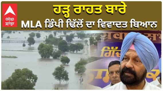 ਹੜ੍ਹ ਰਾਹਤ ਬਾਰੇ MLA ਡਿੰਪੀ ਢਿੱਲੋਂ ਦਾ ਵਿਵਾਦਤ ਬਿਆਨ