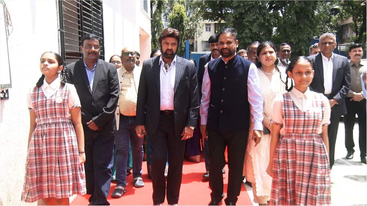 Balakrishna - Andhra Education Society: ఆంధ్ర ఎడ్యుకేషన్ సొసైటీకి వెళ్లిన బాలకృష్ణ... ముంబైలోని స్కూల్‌ పిల్లలతో స్ఫూర్తి నింపిన హీరో