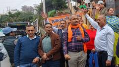 हिमाचल: शिमला के संजौली मस्जिद के खिलाफ हिंदू संगठनों का एक साल बाद फिर फूटा गुस्सा, जोरदार प्रदर्शन