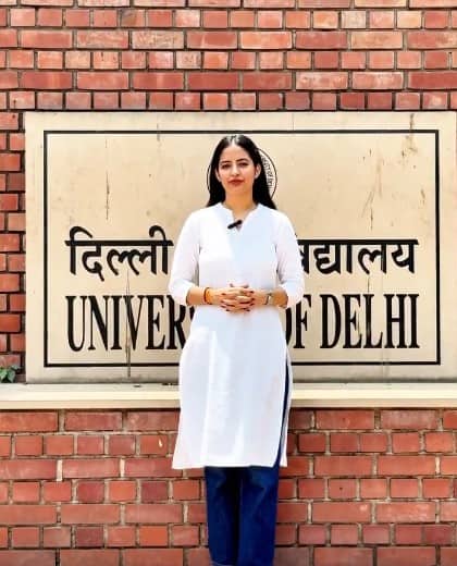 Congress student wing NSUI has nominated Josleen Nandita Chaudhary for the post of president in DUSU election. (File photo)