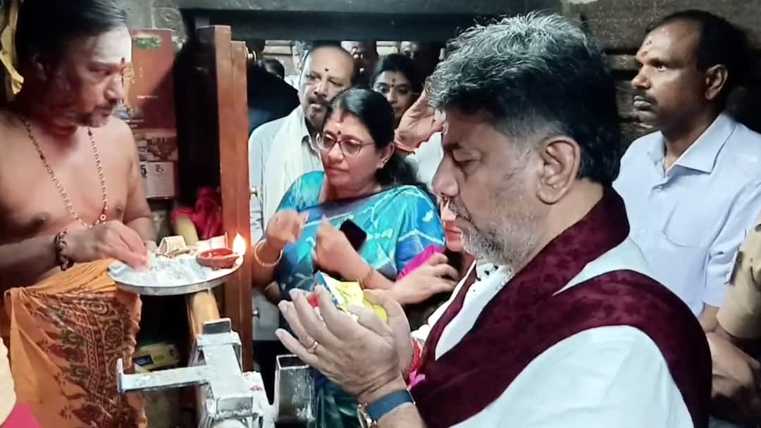 பழனி முருகன் கோயிலில் கர்நாடக துணை முதல்வர் சிவக்குமார்: தரிசனம், காவிரி நீர், பேருந்து சேவை குறித்த முக்கிய அறிவிப்பு!