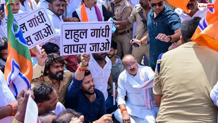 रायबरेली में राहुल गांधी के दौरे पर बवाल, बीजेपी के विरोध के बाद अब पुलिस के प्रेस नोट ने मचाया हड़कंप