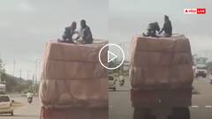 पहले काटा तिरपाल और चुरा लिया सारा सामान, चलते ट्रक में चोरी का वीडियो कर देगा हैरान