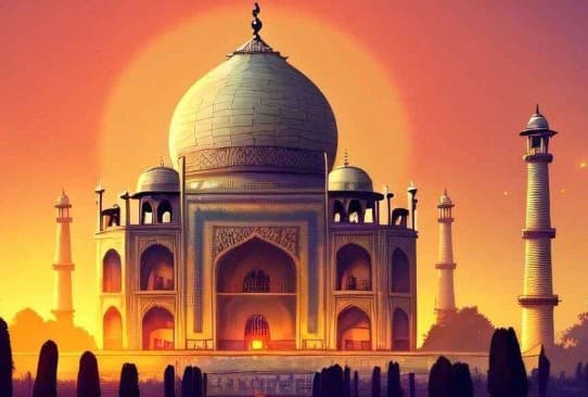 ताज का सुनहरा आभा: चांदनी और रोशनी के मेल से कभी-कभी ताजमहल पर सुनहरी आभा झलकती है, जो इसे एक जादुई रूप दे देती है.