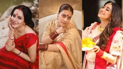 दुर्गा पूजा पर बंगाली स्टाइल साड़ी के लिए इन एक्ट्रेसेस से लें इंस्पिरेशन, हर कोई करेगा तारीफ