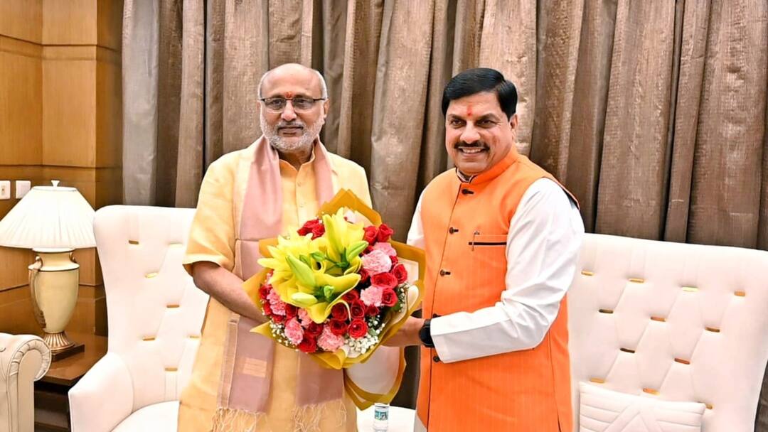 नवनिर्वाचित उपराष्ट्रपति राधाकृष्णन से मिले एमपी के CM मोहन यादव, शपथ ग्रहण समारोह में होंगे शामिल MP chief minister dr mohan yadav Meet and congratulates cp radhakrishnan on becoming new vice president नवनिर्वाचित उपराष्ट्रपति राधाकृष्णन से मिले एमपी के CM मोहन यादव, शपथ ग्रहण समारोह में होंगे शामिल