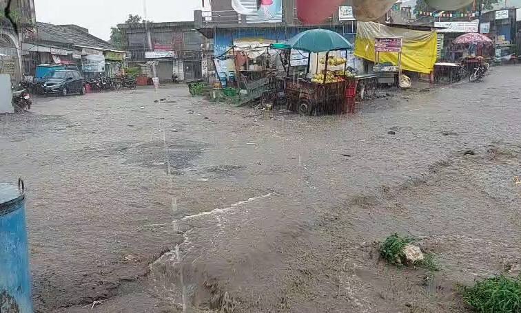 Heavy rain in Rajula Khambha Jafrabad in Amreli   Amreli Rain: અમરેલીના રાજુલા, ખાંભા,  ધારી અને જાફરાબાદમાં ધોધમાર વરસાદ