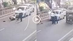 Video: सड़क पर ड्यूटी कर रही महिला पुलिसकर्मी को तेज रफ्तार कार ने मारी टक्कर, CCTV में कैद घटना