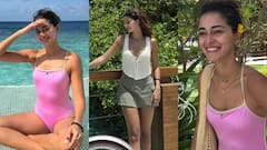पहले पिंक बिकनी में दिए पोज, फिर मिनी स्कर्ट में बनीं बार्बी डॉल, अनन्या पांडे की ये तस्वीरें चुरा लेंगी आपका भी दिल