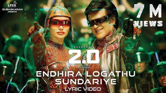The song Anthira Logathu Sundariah from Rajinikanth and Akshay Kumar's superhit film 2.0 is considered one of the most expensive songs of Indian cinema. The budget of this song was around 20 crores, which is a large amount in itself. The song was shot in Tamil and found high-tech visual effects, grand sets and great choreography. Large -scale technology was used for the shooting of the song, so that it could be made even more powerful and grand. The presence of superstars like Rajinikanth and Akshay Kumar made this song more special.