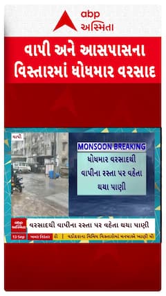 Valsad Rain : વલસાડ અને વાપીના આસપાસના વિસ્તારોમાં વરસાદ