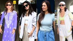 Celebs Spotted: नो मेकअप लुक में दिखीं श्वेता, क्रॉप टॉप संग ओवरसाइज ब्लेजर में खूब जचीं वामिका, देखें स्टार्स का लुक