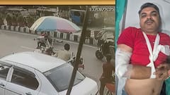 हरिद्वार में बदमाशों ने हरियाणा पुलिस पर की फायरिंग, सब-इंस्पेक्टर घायल, CCTV में कैद हुई वारदात