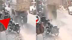 Video: तेज रफ्तार ट्रक ने मचाया तांडव, वाहनों को मारी टक्कर, दुकान में घुसा, वीडियो वायरल