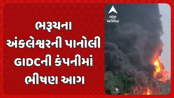 Bharuch Fire Incident: ભરૂચના અંકલેશ્વરની પાનોલી GIDCની કંપનીમાં ભીષણ આગ