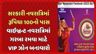 Vibrant Navaratri: સરકારી નવરાત્રિમાં રૂપિયા 100નો પાસ, વાઇબ્રન્ટ નવરાત્રિમાં ગરબા રમવા માટે VIP ઝોન બનાવાશે