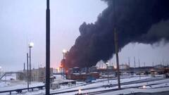 Ukraine Drones Strike Key Russian Oil Refinery, Sparking Fire