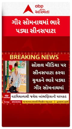 Gir Somnath News: ગીર સોમનાથમાં સોશલ મીડિયા પર સીનસપાટા કરવા યુવકને ભારે પડ્યા