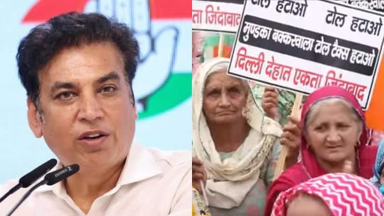 दिल्ली: मुंडका-बक्करवाला टोल के खिलाफ ग्रामीणों को हल्ला बोल, समर्थन में उतरी कांग्रेस