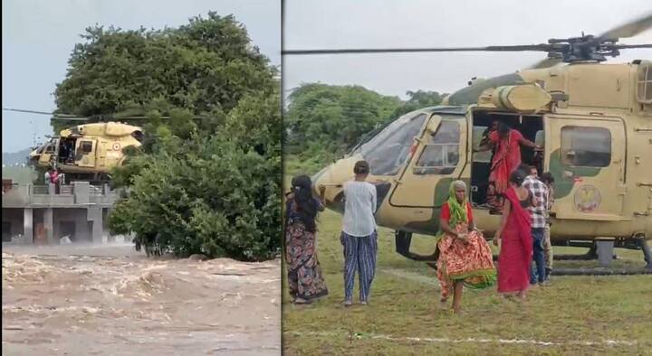 तसेच शेरी खुर्द येथील काही जण पुरात अडकले होते. त्यांना तातडीने बाहेर काढण्यासाठी प्रशासनाकडून हेलिकॉप्टरची सोय करून सुरक्षित बाहेर काढले आहे.