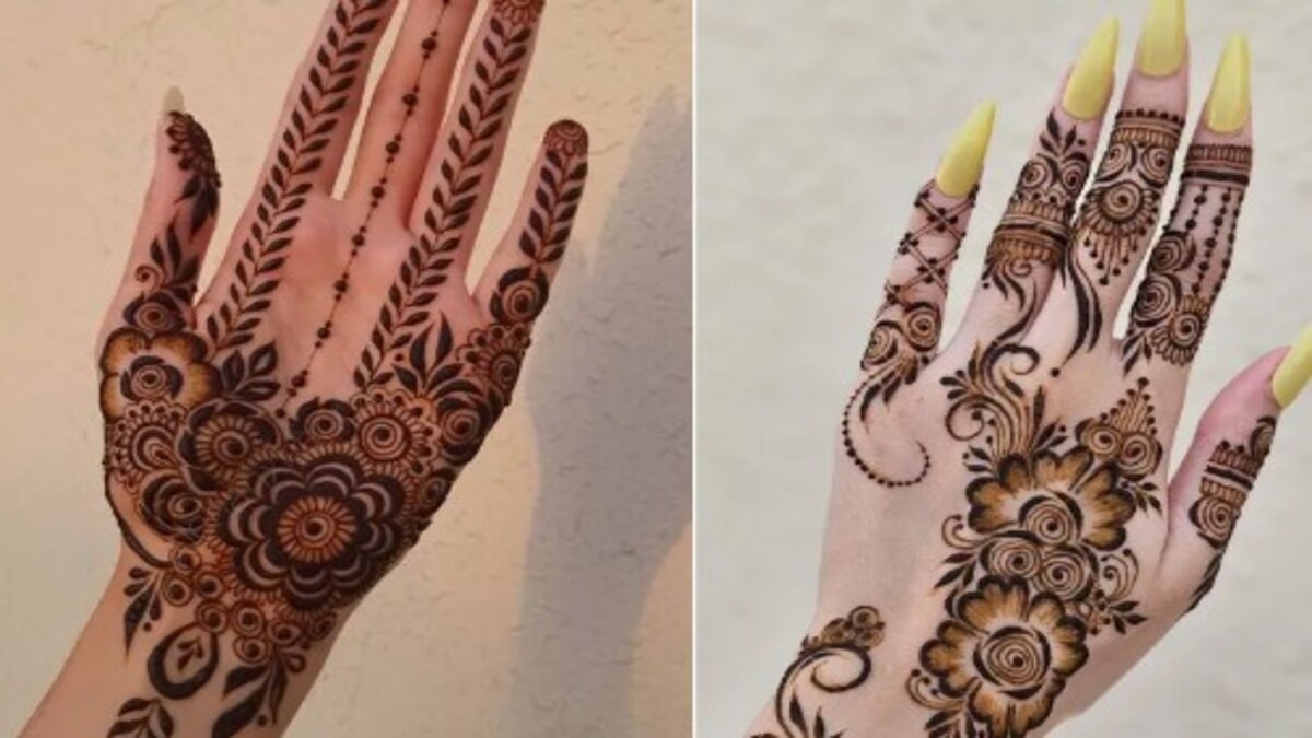 Mehndi Design for Navratri: माता-रानी को खुश करने के लिए हाथों पर सजाएं ये मेहंदी डिजाइन, हर किसी की खुली की खुली रह जाएंगी आंखें