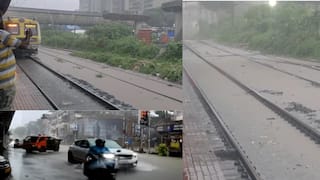 Mumbai Rains Local Train: मुंबईत धो-धो पाऊस, लोकल ट्रेनची वाहतूक विस्कळीत, घराबाहेर पडताना विचार करा