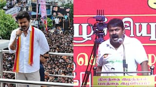 Seeman On Vijay: ”காக்கா, தற்குறி கூட்டம்.. மழையில பேசுவியா?” - விஜயை அடித்த சீமான், திருப்பிக் கொடுக்கும் தவெக