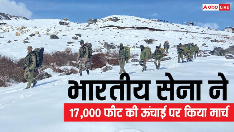 खड़ी ढलानों, बर्फीली हवाओं से कठिन रास्तों तक... भारतीय सेना की त्रिशक्ति वॉरियर्स कोर ने 17,000 फीट की ऊंचाई पर पूरा किया ट्रैक मार्च
