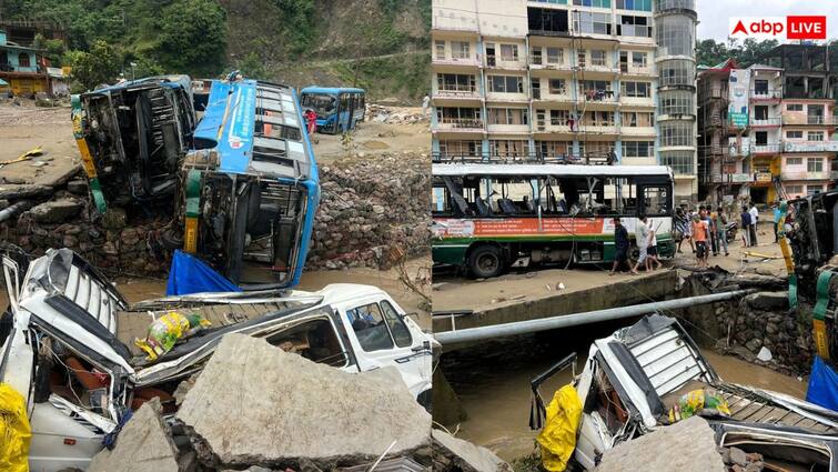 Mandi Landslide: भारी बारिश ने फिर मचाई तबाही! मंडी में 10 फीट पानी, आधा दर्जन लापता, बसें-घर डूबे, कहीं लैंडस्लाइड से सड़कें बंद