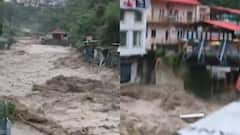 देहरादून के सहस्रधारा में फटा बादल, आया भारी मलबा, कई होटलों-दुकानों को नुकसान