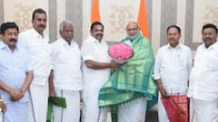 AIADMK's Palaniswami Calls On VP Radhakrishnan, Amit Shah In Delhi Amid Internal Party Crisis