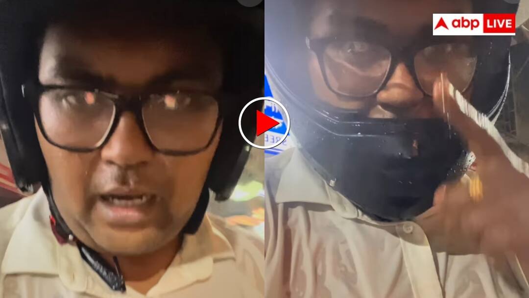 Waterproof salesman narrated his woes in the rain the man goes to work even in water video goes viral हम वॉटरप्रूफ हैं गाइज... झमाझम बारिश के बीच सेल्स पर्सन ने यूं बयां किया अपना दर्द, वीडियो देख आंखों में आ जाएंगे आंसू