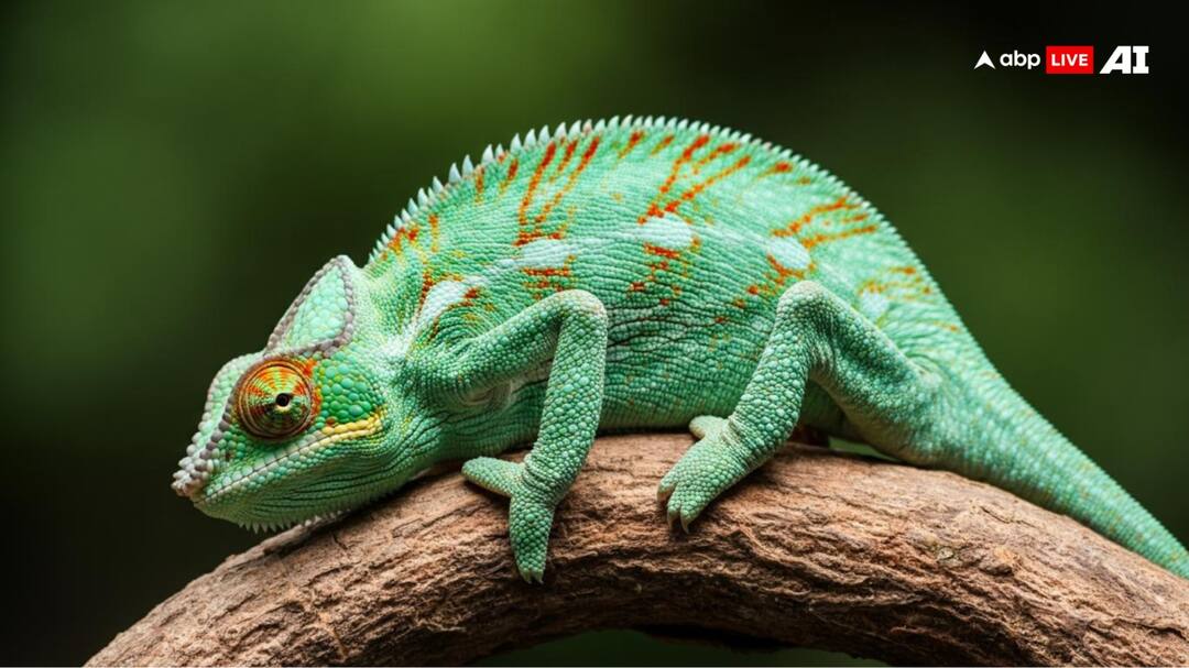 How chameleon changing its color reason how many times does a chameleon change its color in a day गिरगिट की तरह रंग बदलने की कहावत तो सुनी होगी, जानें एक दिन में कितनी बार रंग बदलता है गिरगिट?