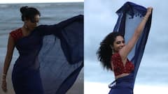 Sobhita Dhulipala Saree Photos: చీర కట్టిన అక్కినేని కోడలు... సముద్ర తీరంలో శోభితా ధూళిపాళ షికారు