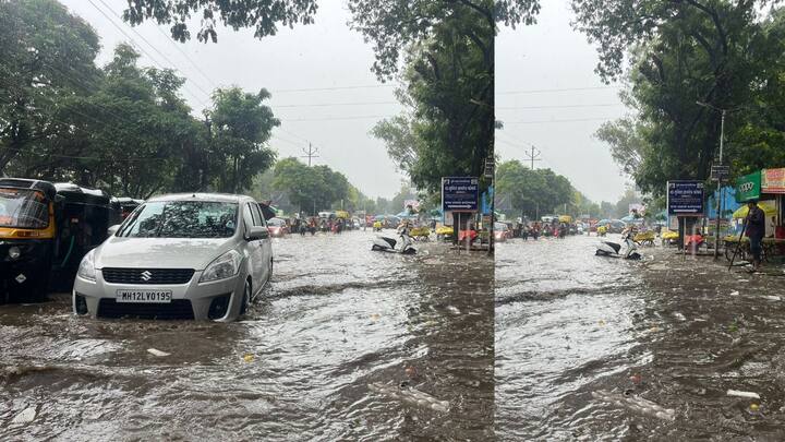 पुण्यातील मार्केट यार्डमध्ये मोठ्या प्रमाणामध्ये पाणी साचलं आहे. शेतीमालाचं मोठ्या प्रमाणात नुकसान झालं आहे. कमी वेळात जास्त पाऊस पडल्याने मार्केट यार्ड परिसरामध्ये पाणीच पाणी झालं आहे.