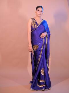 हरियाणवीं सिंगर सपना चौधरी की 10 तस्वीरें, ब्लू साड़ी में दिए होश उड़ा देने वाले पोज