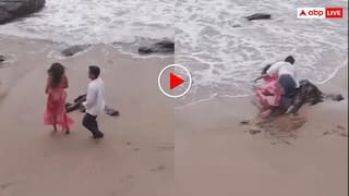 प्री-वेडिंग शूट कराने गए थे, पोपट हो गया! समुद्र किनारे रोमांटिक होना कपल को पड़ा भारी, हो गया ताता थैय्या- वीडियो वायरल