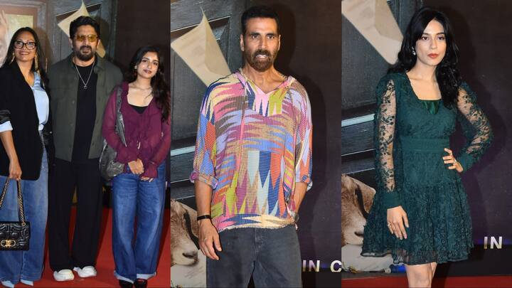 Jolly LLB 3 Screening: मुंबई में वीरवार की शाम फिल्म 'जॉली एलएलबी 3' की स्पेशल स्क्रीनिंग रखी गई. जिसमें स्टारकास्ट के साथ कई बड़े सितारों ने भी शिरकत की.