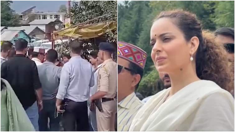 Kangana Faces ‘Go Back’ Slogans In Manali; Tells Locals ‘My Restaurant Made Only Rs 50’: WATCH Kangana Faces ‘Go Back’ Slogans In Manali; Tells Locals ‘My Restaurant Made Only Rs 50’: WATCH