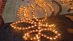 PHOTOS: रोशनी से जगमगा उठा गयाजी का विष्णुपद मंदिर, मनाई गई पितृ दीपावली, तस्वीरों में देखें आर्कषक रंगोली