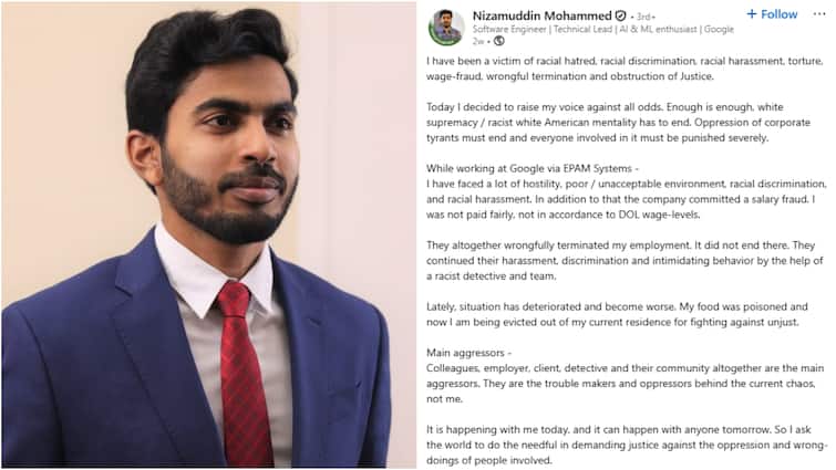 <div>'My Food Was Poisoned...': Indian Techie's 'Racial Torture' Post Goes Viral After He Was Shot Dead By US Cops</div>