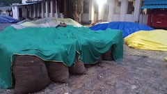 ભાવનગરના મહુવા યાર્ડમાં ખેડૂતોને મોટું નુકસાન: ખુલ્લામાં પડેલી અંદાજે 5,000 ગૂણી મગફળી વરસાદમાં પલળી