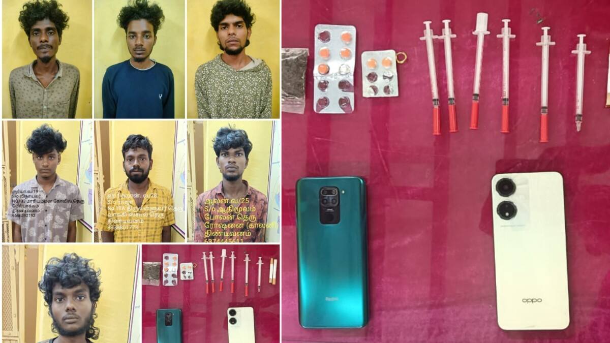 திண்டிவனத்தில் போதை மாத்திரை ஊசி விற்பனை; சிக்கிய ஏழு இளைஞர்கள்... வெளியான அதிர்ச்சி தகவல்!